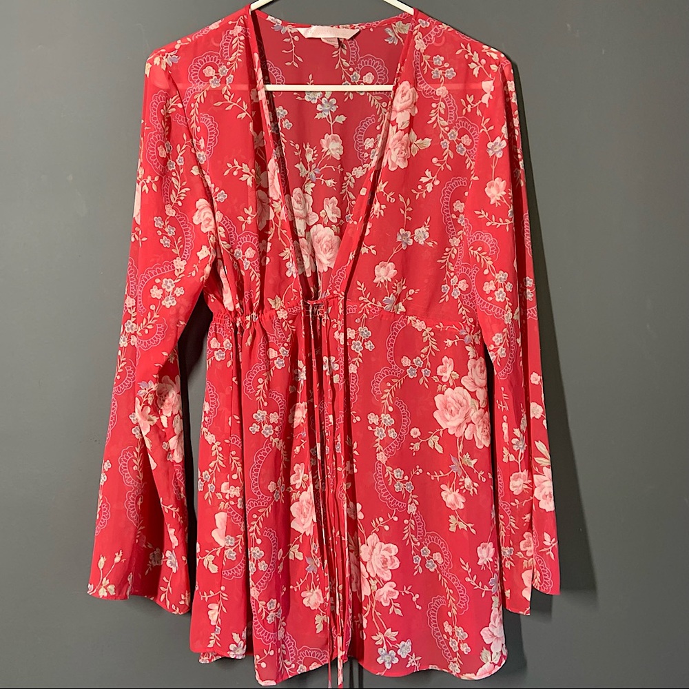 🌟3/$15! Victoria’s Secret Sheer Lingerie Robe/ Cover-up